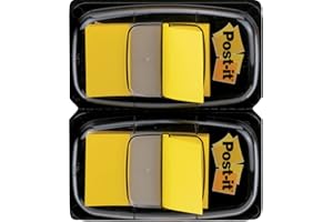 Post-It Index Marcadores, Medio, Amarillo, 25.4 mm x 43.2 mm, 100 Marcadores