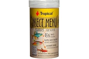 TROPICAL INSECT MENU GRANULES SIZE XXS 100ml / 64g - pokarm dla ryb w formie tonącego, bardzo drobnego granulatu na bazie 3 owadów