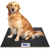 Digitale Tierwaage XL 300 Kg – 90x60 Cm, Edelstahl, Wiederaufladbar, Mit Hold-Funktion Und LCD-Display Für Hunde, Katzen Und Nutztiere