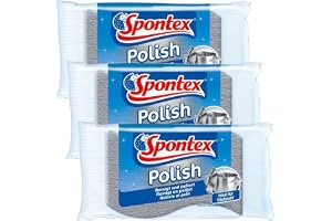 Spontex rostfritt stål rengöringsmedel – renare av rostfritt stål – rengör och polerar – perfekt för rostfria krukor och ytor