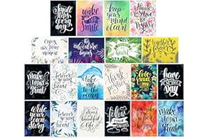ARTMEDIA Motivational cards quote positive postcards multipack set inspirational quotes affirmation blank postcard pack envelopes card positivity well children thinking kids women motivation wellbeing greeting