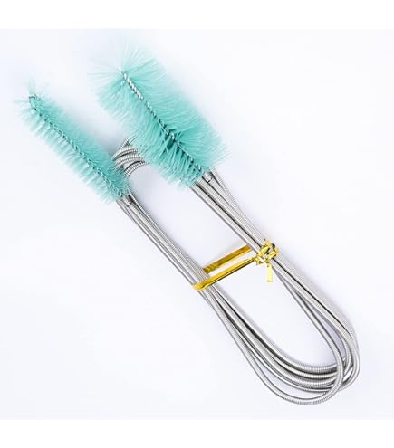 Set 11 Spazzole Per Pulizia Tubi - Acciaio Inox E Nylon Per Acquari, Filtri, Cannucce - Foto 12