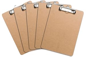 OFFICE SOLUTIONS DIRECT Portapapeles con Pinza (Pack de 5 Unidades), Tableros Rígidos con Clip Portablocks, Sujeta Papeles, Notas, Hojas - Tamaño Carta A4 | Suministros de Oficina al por Mayor con Materiales Ecológicos