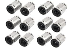 ARCELI 12 Stücke LM8UU Linearlager für 3D Drucker, RepRap Prusa Mendel DIY CNC Bewegung, Prusa Mendel, Reprap (8mm x 15mm x 24mm)