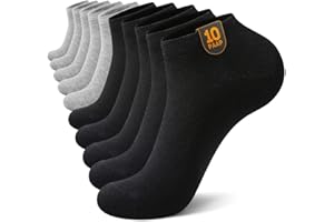 IceCony 10 Paia Calzini Corti Uomo Donna Traspirante Cotone Running Sportivi Estivi Ciclismo Trekking Calze Tennis Invisibili Fantasmini