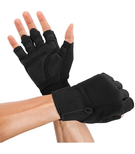 Gants De Musculation NetroxSports - Cuir Antidérapant Avec Bandage Poignet Intégré - Pour Fitness, Crossfit, Gym (Homme/Femme) - 7