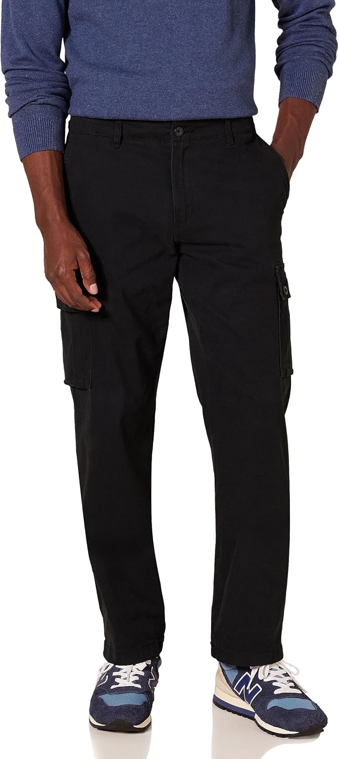 Amazon Essentials Men's Straight Fit Stretch Cargo Work Trousers (Available in Big & Tall)