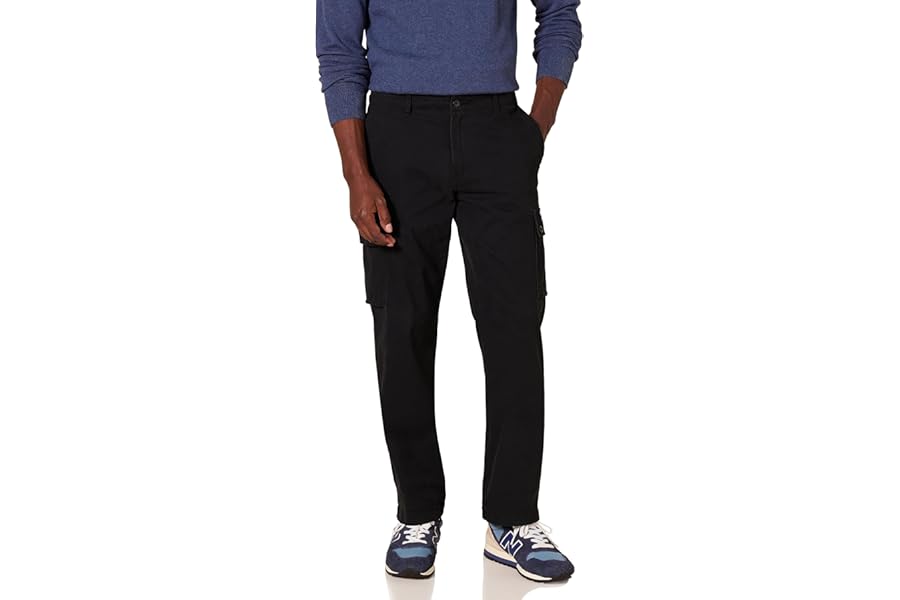Amazon Essentials Men's Straight Fit Stretch Cargo Work Trousers (Available in Big & Tall)