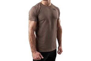 Satire Gym - Fitness Slim Fit T-Shirt in Cotone da Uomo/Stretto e ad Asciugatura Rapida, da Uomo – Maglietta Sportiva da Uomo e da Palestra