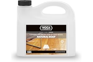 WOCA Natural Soap Floor Cleaner, Ideal for Oiled Wood, Ecofriendly, Perfect for Oiled Furniture, Table Tops and All Other Natural Surfaces (1L)