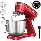 CHEFREE Impastatrice Planetaria 1800W, Robot da Cucina Grandi Multifunzione a 10 Velocità, Robot da Cucina con Ciotola da 7L,