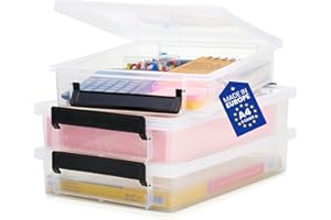 ‎IRIS OHYAMA Iris Ohyama – 3er-Set Aufbewahrungsboxen – Dokumentenbox A4 – Aufbewahrungsbox A4 – stapelbar – BPA-frei – robust – leicht – für Bad/Küche/Büro – Organizer – Box – Kunststoff – Ordnungsbox – LLB-A4