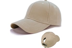 ‎LIVACASA LIVACASA Baseball Damen Pferdeschwanz Baseball Cap Atmungsaktiv Cappi Sonnenhut Sonnenschutz Kappe Schirmmütze Einheitsgröße Cappy Baseballkappe