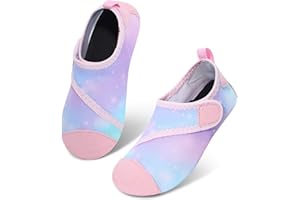 JIASUQI Kids Boys Girls Water Shoes Quick Dry Barefoot Aqua Socks for Beach Swimming Pool