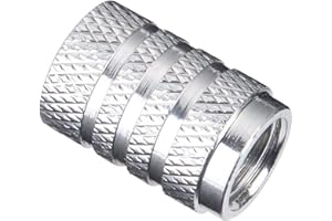 SENTINEL HOME 8X Bouchons de Roue Sport légers pour Voiture, Moto, vélo ou Skateboard, en Aluminium texturé avec Joint d'étanchéité.