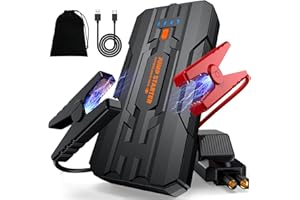 JDMCAR Jump Starter Power Pack - 4000A Portable Car Battery Booster Jump Starter for 12V Vehicles and Motorcycles(7L Gas & 5.5L Diesel Engines),Car Accessories Power Bank with Jump leads and LED Light