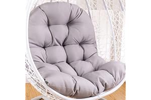PING BU Coussin de Balancelle Imperméable - Dossier pour Balancelle de Jardin Épais, Anti-salissures, Durable et Confortable (Gris, Ordinaire)