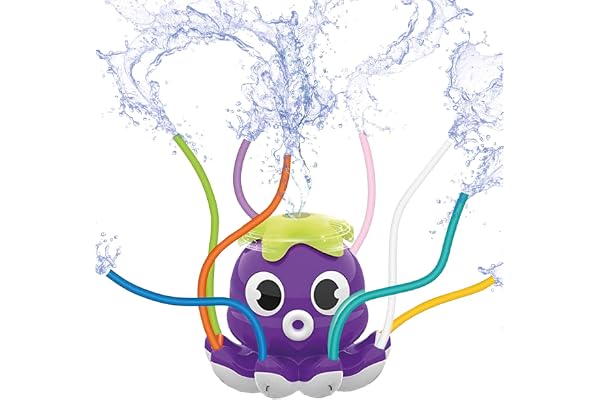 OctoSplash® Pieuvre Arroseuse Violette | Jeu d'eau Enfant | Poulpe Pulvérisateur Jet d'eau | Installation Facile | Jouet Aquatique Fun & Ludique | Jeux Extérieur Plein Air | OriginalCorner®