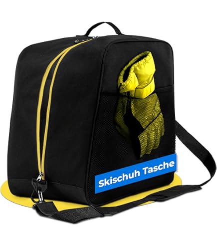 STYNGARD Kinder Skitas met Rolltop [tot 160 cm] - Kinder Skizak van robuust materiaal met hoogwaardige ritssluitingen - Skitas Model Andermatt (Zwart-Roze