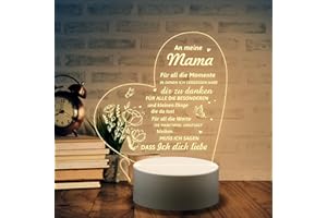 KAAYEE Geschenke für Mama, Nachtlicht Geschenke für Mama, Mama Geschenk zum Geburtstag Muttertag, Geburtstagsgeschenk Weihnachtsgeschenke für Mutter Von Tochter Sohn (Mama 2)