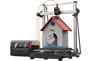 Anycubic Kobra 3 Max Combo drukarka 3D, wielokolorowa, suszenie filamentu podczas druku, szybkie drukowanie 600 mm/s, w pełni automatyczna kalibracja, inteligentne drukowanie AI