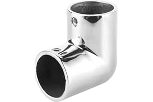 KUULEYN Connettore per tubi per barche, Giunto per tubi a gomito a 90° Marine Yatch, Connettore a gomito, Raccordo per corrimano per barche Gomito a 90 gradi, Raccordo (A(22mm))