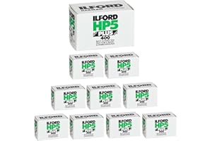 Ilford HP5+ 36 exp B&W film, multipack of 10 [Camera]