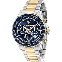 Orologio Maserati Traguardo Uomo Edizione Limitata - Cronografo Al Quarzo, Cinturino Acciaio, Impermeabile 10 ATM - Foto 6