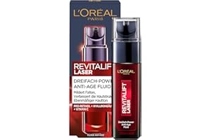 ‎L'OREAL PARIS L'Oréal Paris Serum, Revitalift Laser, Anti-Aging Gesichtspflege mit 3-fach Wirkung, Mit Hyaluronsäure, 30 ml