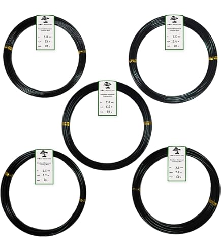 3-Rolls 1mm Bonsai Training Wire, 49.2 Feet Total