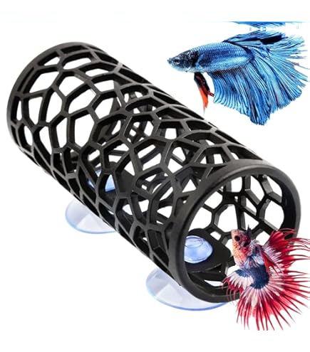 2 Stück Garnelen Versteck Höhlen - Halbmond Aquarium Deko Für Garnelen & Kleine Fische