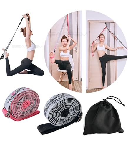 Sangles De Levage De Jambe Zyntora - Équipement Fitness Réglable Pour Abdos, Pilates, Yoga | Nylon, Dimensions 47x19.5 Cm, Portable