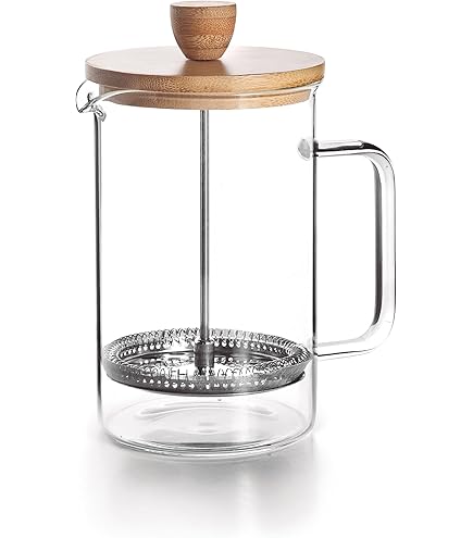1 Pièce Cafetière à Piston En Verre Borosilicaté Haute Résistance Et En