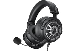 EKSA StarEngine S Gaming Headset with Microphone for PC, Gaming Headphones with Detachable Noise Cancelling Mic, 3D Surround Sound, 3.5mm Jack Wired Headphones for PS4/PS5/Xbox One/Switch/Laptop