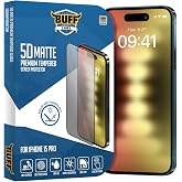 Buff, iPhone 15 Pro ile Uyumlu 5D Mat Ekran Koruyucu, BF2290