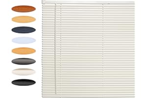 Lister Cartwright 25mm PVC Venetian Blinds Windows Blind Easy Fit Child Safety Included (White, 115 cm Width x 160 cm Drop)