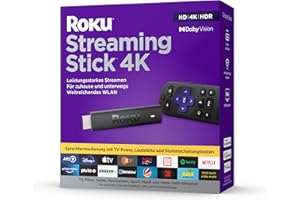 Roku Streaming Stick 4K | 4K/HDR/Dolby Vision Streaming Media Player | Funktioniert nur in Deutschland