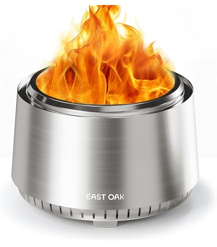 BBQ-Toro Brasero En Acier Inoxydable 60 Cm Avec Couvercle Argenté