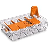 WAGO 10 x Wago lever splice connector 221 Series 221-415 5 way terminal