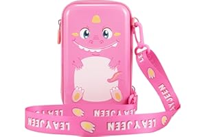 Leayjeen Étui pour Appareil Photo instantané Compatible avec uleway/MINIBEAR/Gofunly/GKTZ/Hangrui et Papier d'impression, Cadeaux Jouets pour Les Enfants de Noël (étui Uniquement) Rose