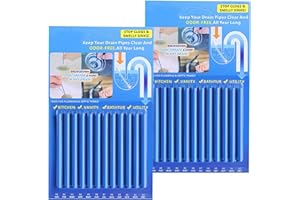 LIXIONGBAO 2 Pz da 12 Bastoncini per la Pulizia del Dreno del Lavandino della Cucina, Bastoncini per la Pulizia del Sewer, Bastoncini per la Detergente del Bagno, Bastoncini Deodoranti, Bastoncini per la Rimozio