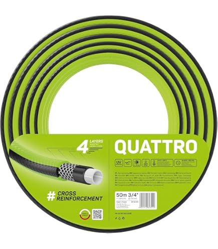 Cellfast BASIC tuinslang, Flexibel, 3-lagig, versterkt met garen van topkwaliteit, UV-bestendig, 1, 20m, 10-432