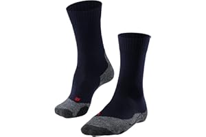 FALKE Damen TK2 Wandersocken mittelstarke Polsterung antiblasen warm Trekkingsocken Thermo atmungsaktive schnelltrocknende klimaregulierende geruchshemmende Wolle Funktionsmaterial 1 Paar