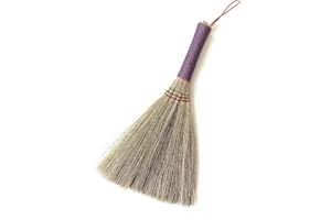 SN SKENNOVA Besengras mit Bambusgras-Stickerei, gewebter Nylonfadengriff, handgefertigt, zum Kehren von Schmutz, Staub, 27,9 cm