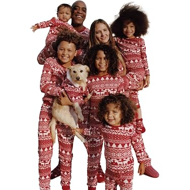 Produktbild von Doaraha Weihnachtsschlafanzug Weihnachtspyjama Paare Schlafanzug