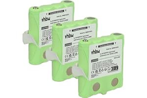 vhbw 3x batteria compatibile con DeTeWe Outdoor PMR 8000, Simvalley WT-100 radio (700mAh, 4,8V, NiMH) - Sostituisce PX-175-675