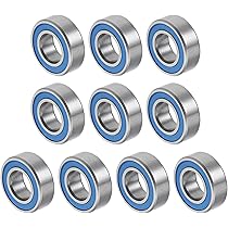 QUARKZMAN 6701-2RS 12 x 18 x 4 mm kogellagers x 10 stuks chroomstaal voor machines, gereedschap, doe-het-zelfprojecten, dubbel verzegeld