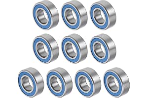 QUARKZMAN MR126-2RS 6 x 12 x 4 mm kullager krom stål 10 st | För maskiner och verktyg, kullager med djup hals [dubbelförsegla