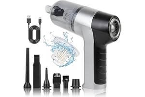 SUPERNIGHT Mini Handstaubsauger Kabelloser High Power 6KPA~12KPA 4 in 1 Auto Staubsauger Stark Elektrischer Tragbarer Kleiner Staubsauger für Auto, Zuhause Reinigung, Desktop Tastatur