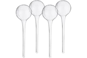 Relaxdays Bulle d’arrosage pour Vos Plantes, en lot Pratique de 4, en Verre, H x D : 30 x 9 cm, Transparent